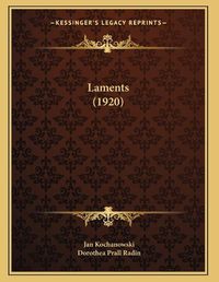 Cover image for Laments (1920)