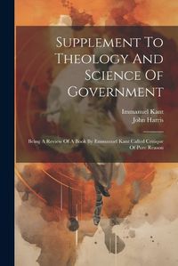 Cover image for Supplement To Theology And Science Of Government