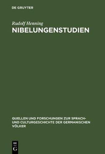 Cover image for Nibelungenstudien