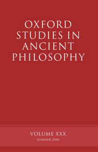 Cover image for Oxford Studies in Ancient Philosophy