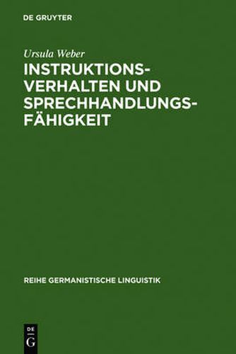 Cover image for Instruktionsverhalten und Sprechhandlungsfahigkeit