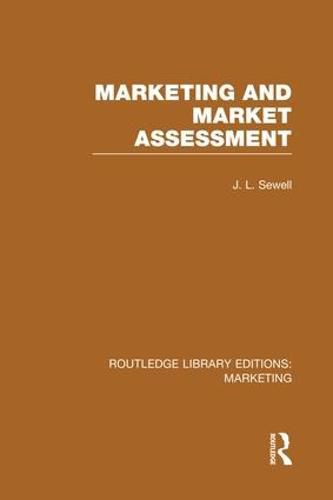 Cover image for Marketing and Marketing Assessment (RLE Marketing)