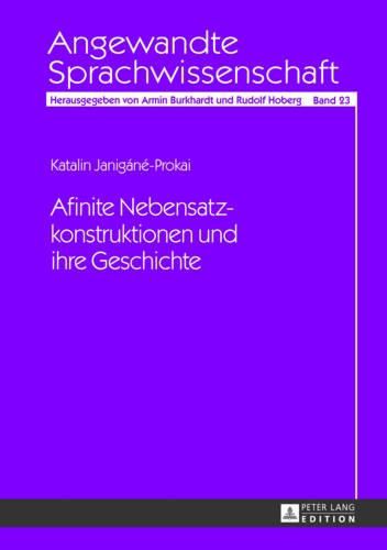 Cover image for Afinite Nebensatzkonstruktionen Und Ihre Geschichte