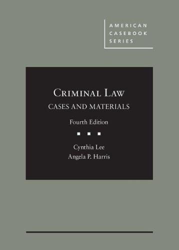 Cover image for Criminal Law, Cases and Materials