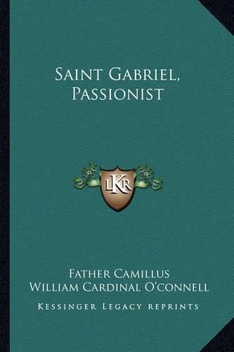 Saint Gabriel, Passionist