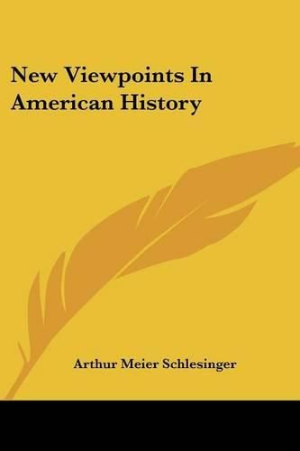 Cover image for New Viewpoints in American History