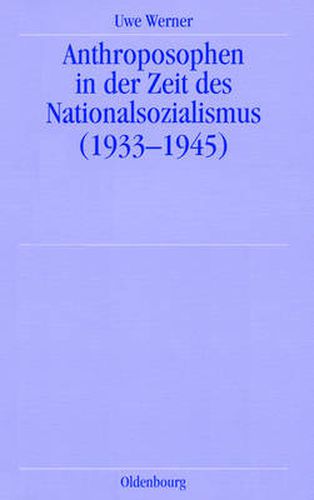 Cover image for Anthroposophen in Der Zeit Des Nationalsozialismus
