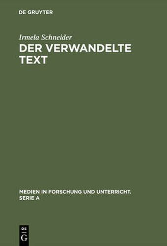 Cover image for Der verwandelte Text