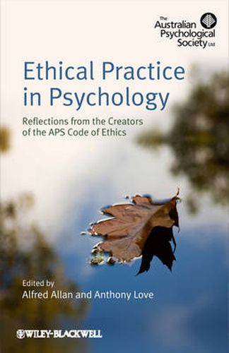 Cover image for Ethical Practice in Psychology: Reflections from the Creators of the APS Code of Ethics