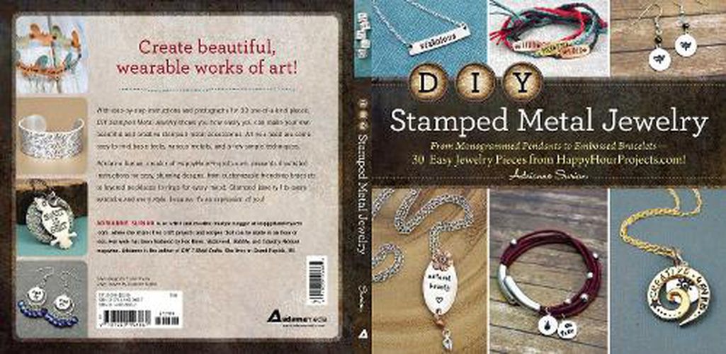 Cover image for DIY Stamped Metal Jewelry: From Monogrammed Pendants to Embossed Bracelets--30 Easy Jewelry Pieces from HappyHourProjects.com!