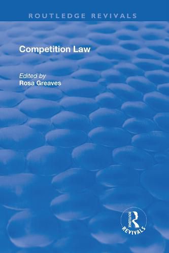 Cover image for Competition Law