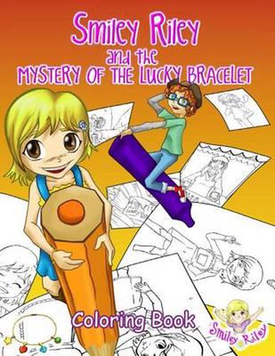 Cover image for Smiley Riley and the Mystery of the Lucky Bracelet Coloring Book