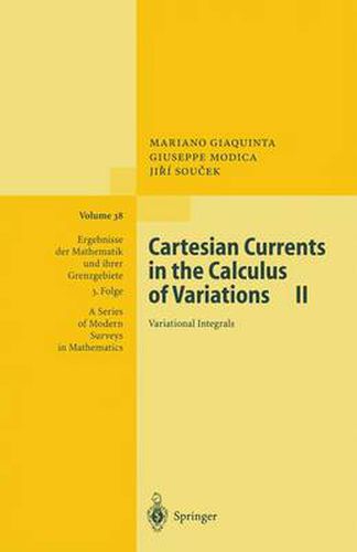 Cover image for Cartesian Currents in the Calculus of Variations II: Variational Integrals