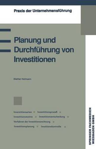 Cover image for Planung Und Durchfuhrung Von Investitionen