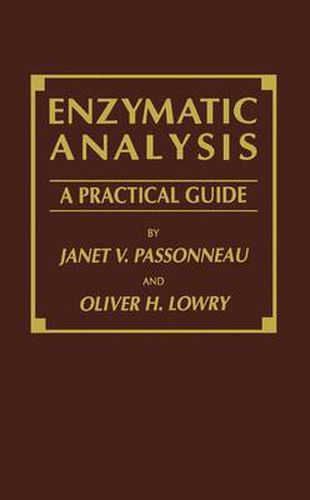 Cover image for Enzymatic Analysis: A Practical Guide