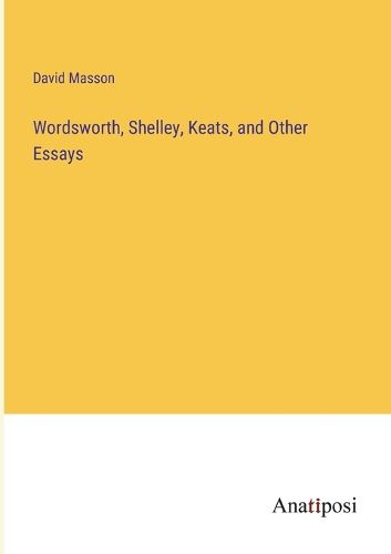 Cover image for Wordsworth, Shelley, Keats, and Other Essays