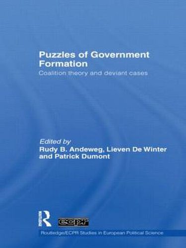 Cover image for Puzzles of Government Formation: Coalition theory and deviant cases