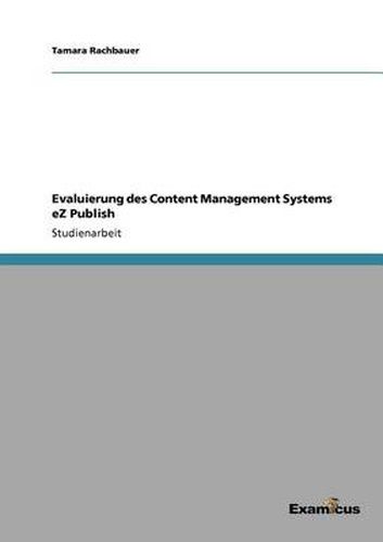 Cover image for Evaluierung des Content Management Systems eZ Publish