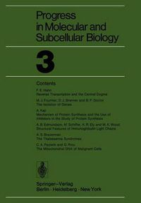 Cover image for Progress in Molecular and Subcellular Biology 3