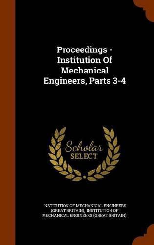 Cover image for Proceedings - Institution of Mechanical Engineers, Parts 3-4