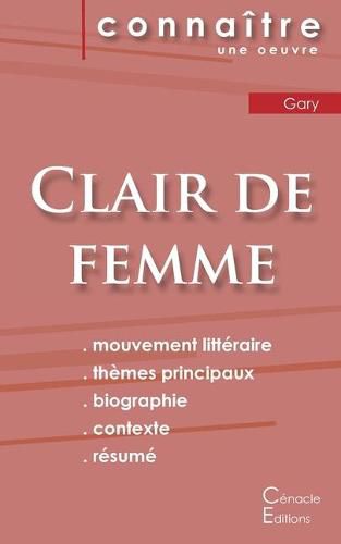 Cover image for Fiche de lecture Clair de femme de Romain Gary: Analyse litteraire de reference et resume complet