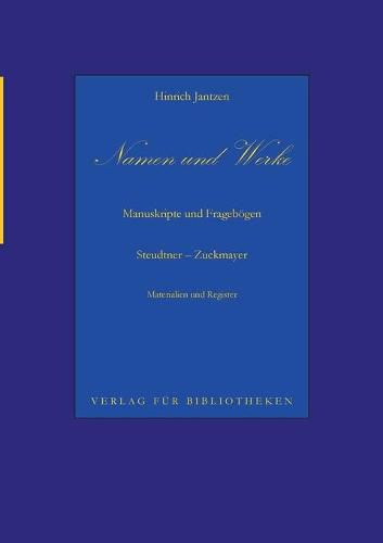 Cover image for Namen und Werke