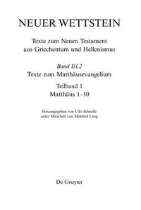 Cover image for Texte Zum Matthausevangelium: Matthaus 1-10