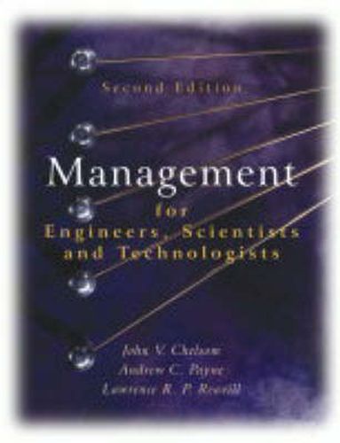 Cover image for Management for Engineers, Scientists and Technologists