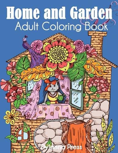 Cover image for Home and Garden Adult Coloring Book