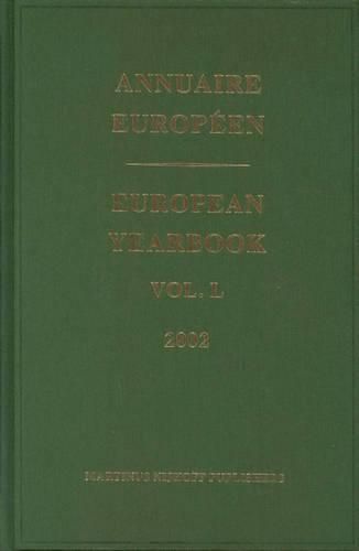 Cover image for European Yearbook / Annuaire Europeen, Volume 50 (2002)