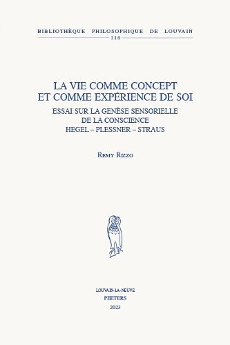 Cover image for La vie comme concept et comme experience de soi