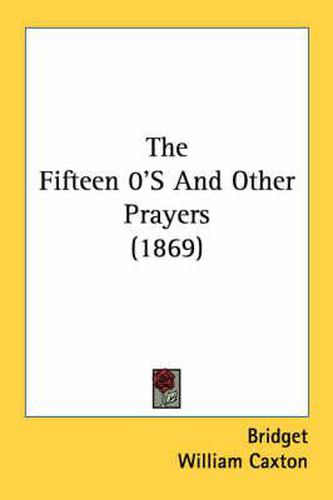 Cover image for The Fifteen 0's and Other Prayers (1869)