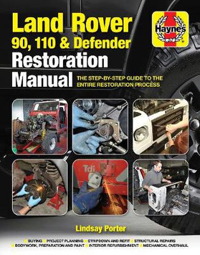 Cover image for Land Rover 90, 110 & Defender Restoration Manual: Step-by-step guidance for owners and restorers