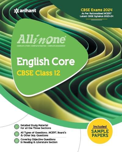 Cover image for All in One Class 12th English Core for Cbse Exam 2024