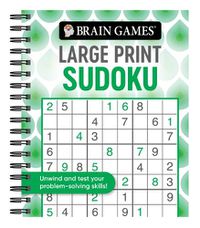 Cover image for Brain Games - Large Print Sudoku (Swirls)