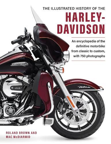 Cover image for Harley Davidson, The Illustrated History of the