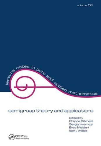 Cover image for semigroup theory and applications