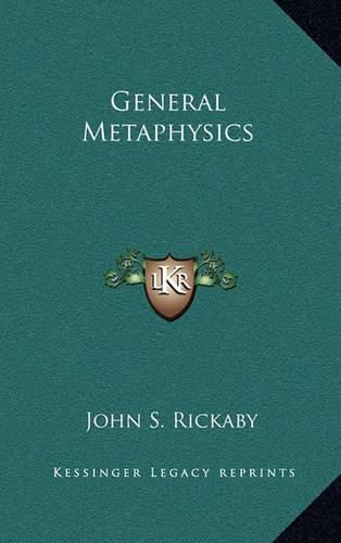 Cover image for General Metaphysics