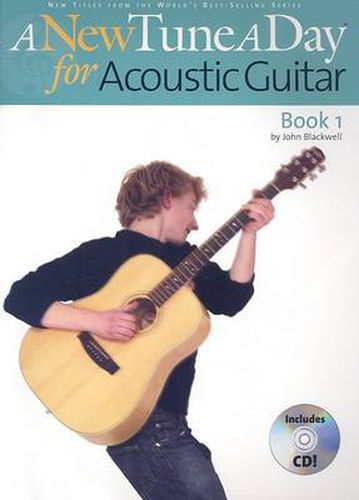 Cover image for A NEW TUNE A DAY BOOK 1 ACOUSTIC GUITAR BOOK/CD USA EDITION