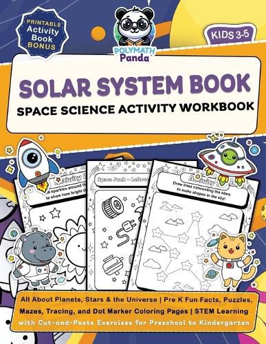 Cover image for Solar System Book for Kids 3-5 Space Science Activity Workbook