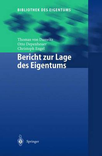 Cover image for Bericht Zur Lage Des Eigentums