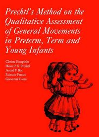 Cover image for Prechtl's Method on the Qualitative Assessment of General Movements in Preterm, Term and Young Infants