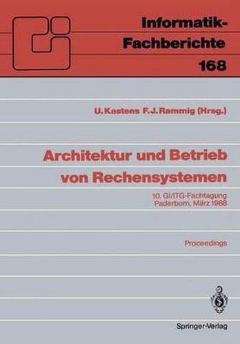 Cover image for Architektur Und Betrieb Von Rechensystemen