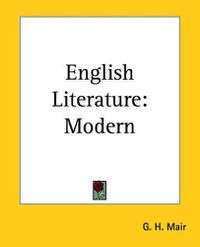 Cover image for English Literature: Modern