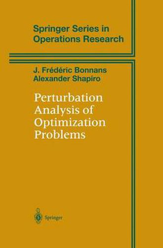 Cover image for Perturbation Analysis of Optimization Problems