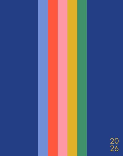 Cover image for Bold Stripe 2026 7.5 X 9.5 Booklet Monthly Planner