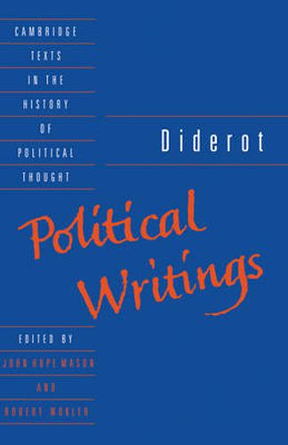 Cover image for Diderot: Political Writings