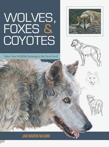 Cover image for Wolves, Foxes & Coyotes (Wildlife Painting Basics)