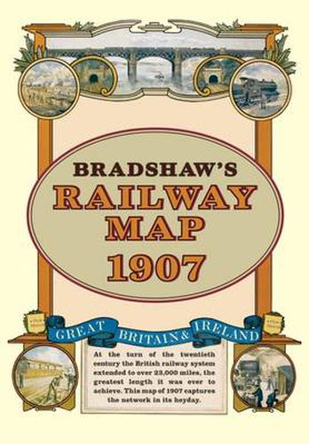 Bradshaw's Railway Folded Map 1907