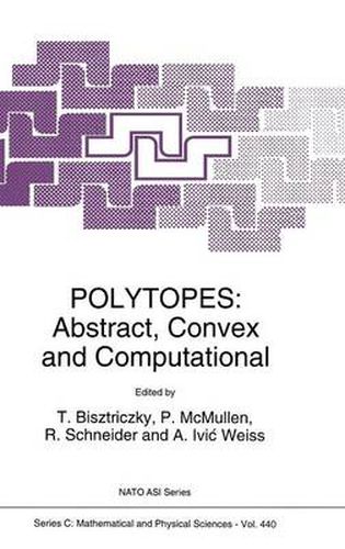 Cover image for Polytopes: Abstract, Convex and Computational
